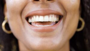 Woman with an attractive smile